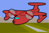 Red Plane Clip Art